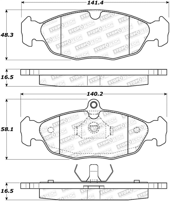 StopTech Street Brake Pads 308.0688