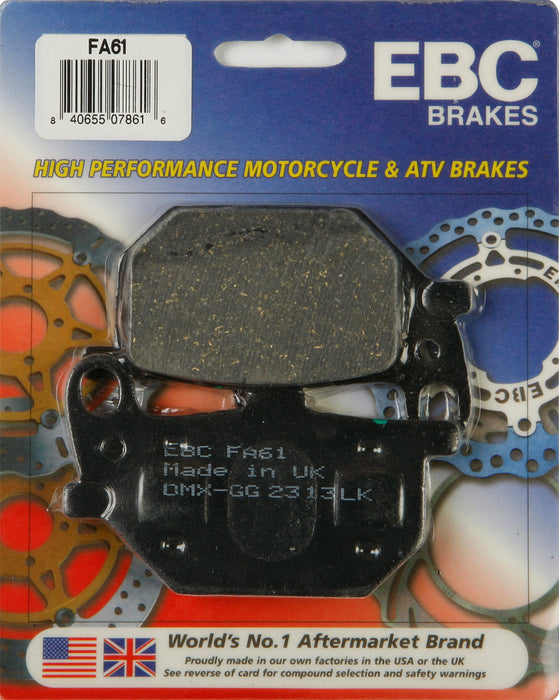 EBC Brakes FA Organic Brake Pads Compatible for Yamaha XJ650 Maxim I 1980