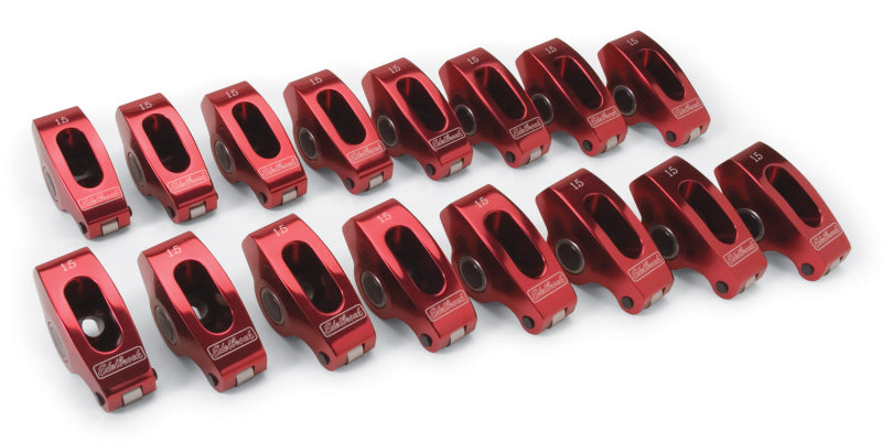 Edelbrock Rocker Arms Roller SBC 3/8In 1 5 1 Ratio Set of 16 77770