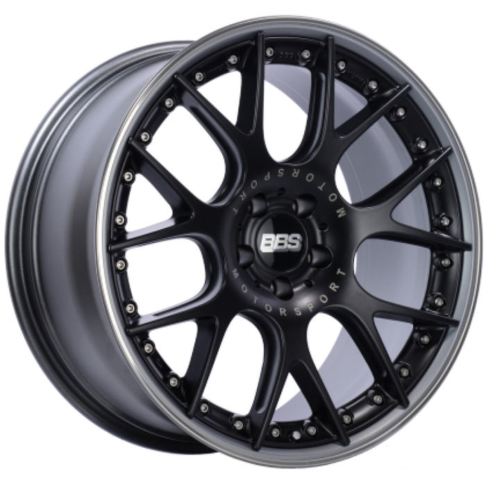 BBS CH-RII 21x10.5 5x130 ET47 71.6 CB Satin Black Center Platinum Lip SS Rim Prot Wheel w/MS Etching CH607BPPO-MTSP