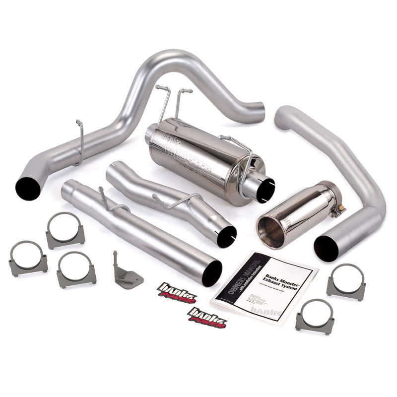 Banks Power 03-07 Ford 6.0L SCLB Monster Exhaust System SS Single Exhaust w/ Chrome Tip 48783