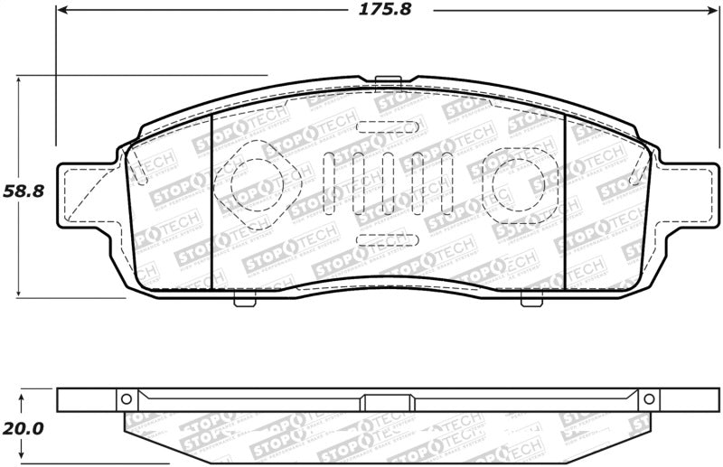 StopTech Street Select Brake Pads 305.1392