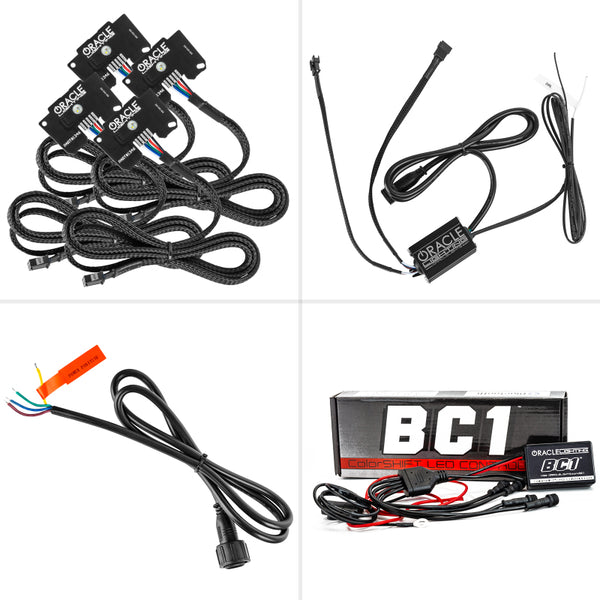 Oracle compatible with Jeep Wrangler JL/Gladiator JT RGB+W Headlight DRL Kit w/ BC1 Controller SEE WARRANTY 1346-335