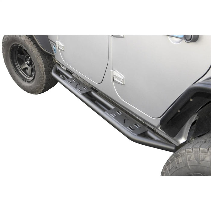 Rampage 07-18 compatible with Jeep Wrangler JK Unlimited TrailCrawler Rock Slider & Rocker Guard Black 88737