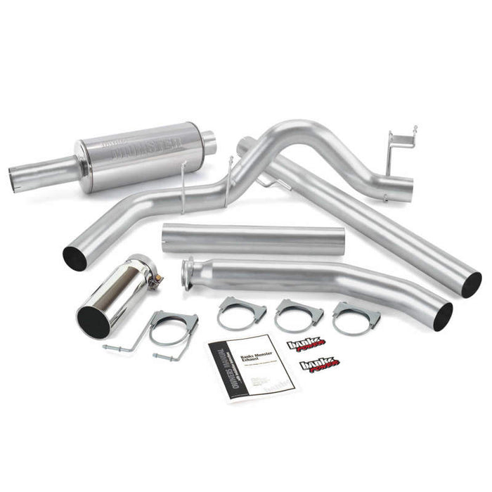 Banks Power 98-02 Compatible with Dodge 5.9L Ext Cab Monster Exhaust System SS Single Exhaust w/ Chrome Tip 48636