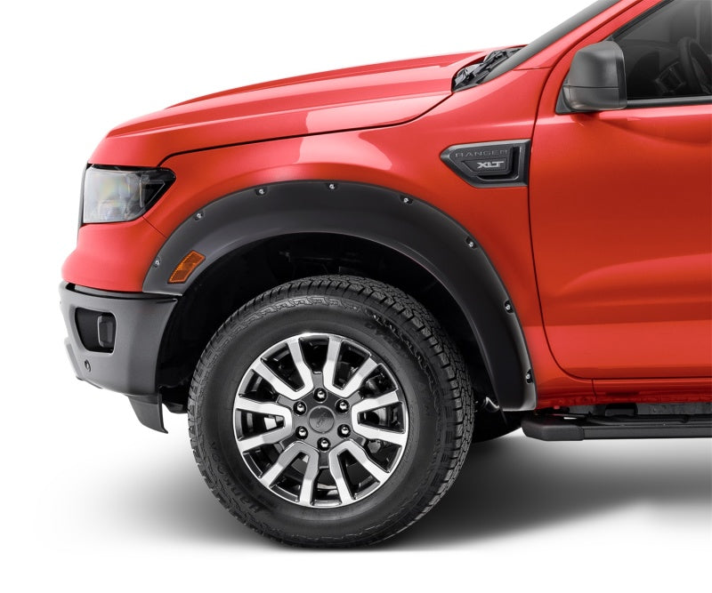 Bushwacker 2019 Ford Ranger Fleetside Pocket Style Flares 2pc Front Black 20119-02