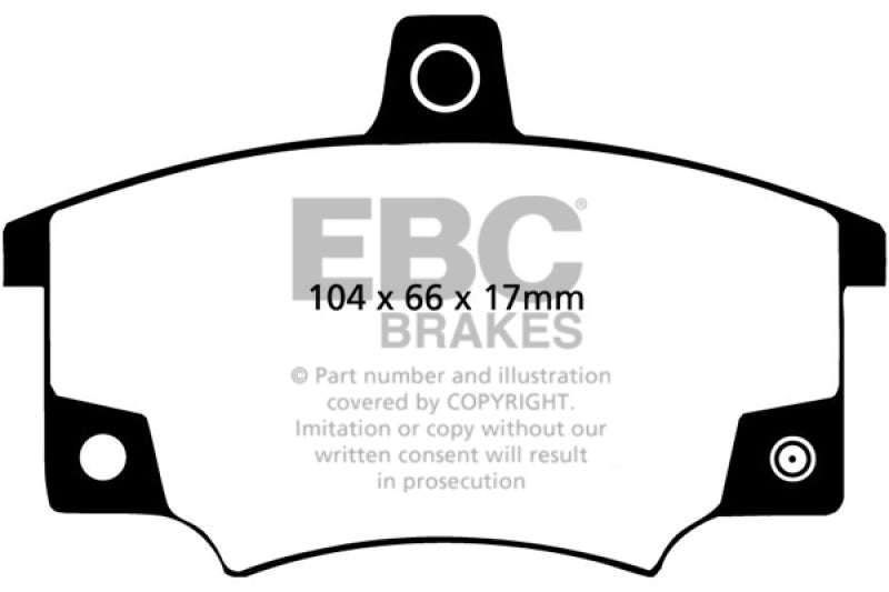 EBC 83 Fiat 124 Spider 2 Greenstuff Front Brake Pads DP2420/2