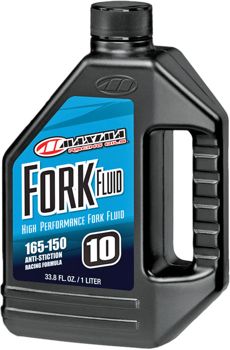 Maxima (59901-10) 165/150 Grade 10WT Zero Drag Formula Racing Fork Fluid - 1 Liter