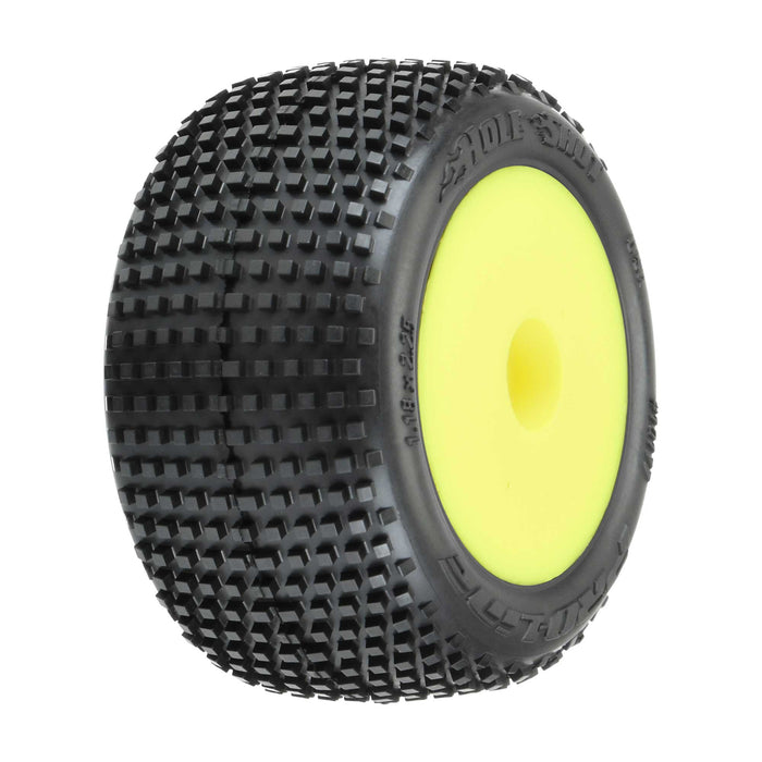 Pro-Line 1017712 Hole Shot Tires Mounted Yellow Mini-T 2.0 F/R (2)