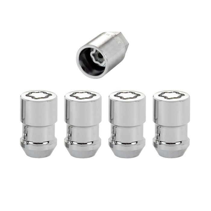 McGard Wheel Lock Nut Set 4pk. (Cone Seat) 7/16-20 / 3/4 Hex / 1.46in. Length Chrome 24132