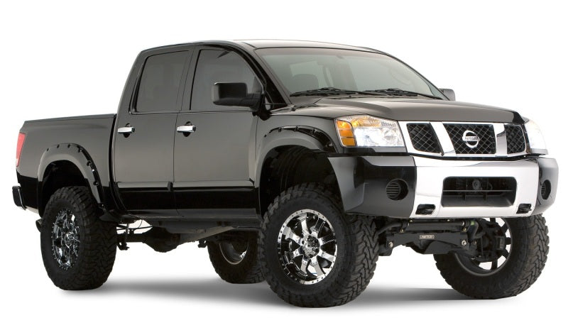 Bushwacker 04-15 Compatible with Nissan Titan Pocket Style Flares 2pc Black 70013-02