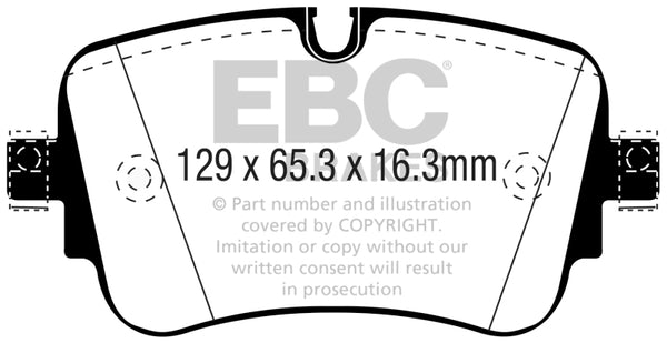 EBC 16-18 Audi Q7 Yellowstuff Rear Brake Pads DP42299R