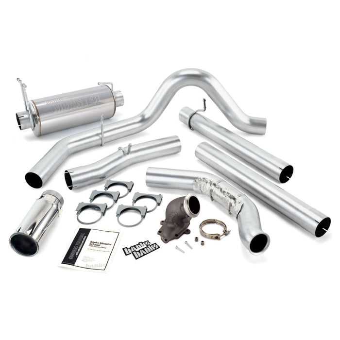 Banks Power 99-03 Ford 7.3L Monster Exh w/ Power Elbow SS Single Exh w/ Chrome Tip 48659