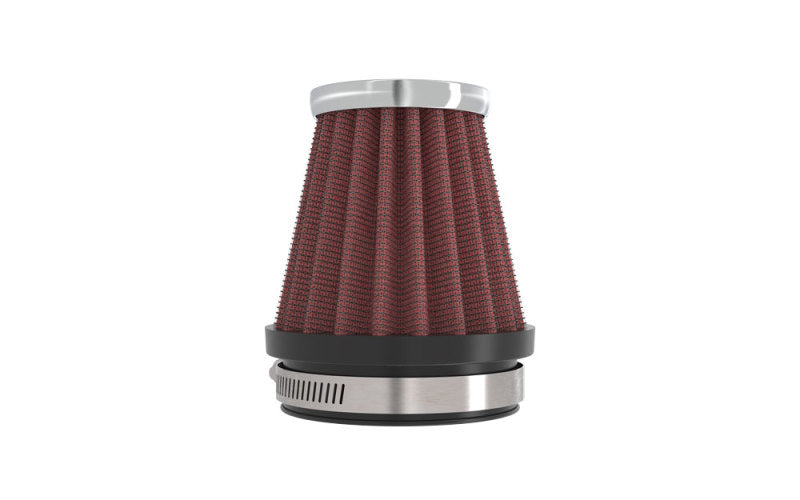 K&N Universal Chrome Filter 2 1/8 inch FLG / 3 inch Bottom / 2 inch Top / 3 inch Height RC-2330