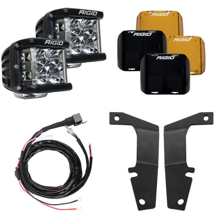 Rigid Industries 10-20 Toyota 4Runner A-Pillar Light Kit (Includes D-SS Flood) 46703