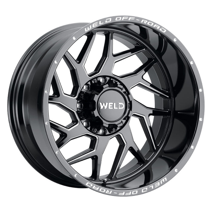 Weld Off-Road W117 22X12 Fulcrum 8X180 ET-44 BS4.75 Gloss Black MIL 124.3 W11722018475