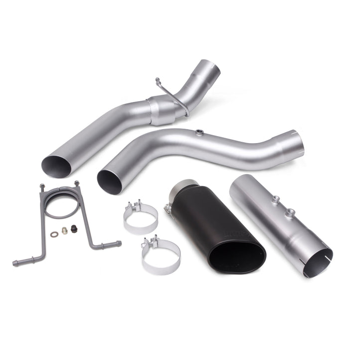 Banks Power 17+ GM Duramax L5P 2500/3500 Monster Exhaust System SS Single Exhaust w/ Black Tip 48947-B