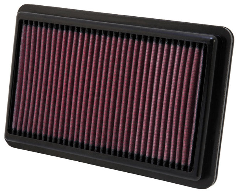 K&N Replacement Air Filter 10.188in O/S Length x 6.375in O/S Width x 1.063in H for 12 Honda Civic Si 33-2473