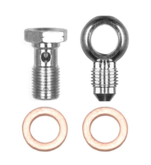 Wilwood Banjo Fitting Kit -3 male to 10mm-1.00 Banjo Bolt & Crush Washers (1 qty) 220-14431