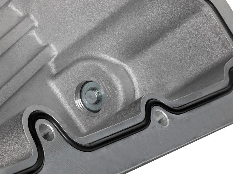 aFe Street Series Engine Oil Pan Raw w/ Machined Fins; 11-17 Ford Powerstroke V8-6.7L (td) 46-70320