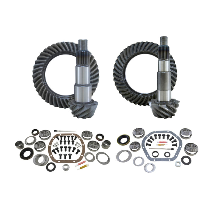 Yukon Gear & Install Kit Package compatible with Jeep JK Non-Rubicon in a 4.88 Ratio YGK013