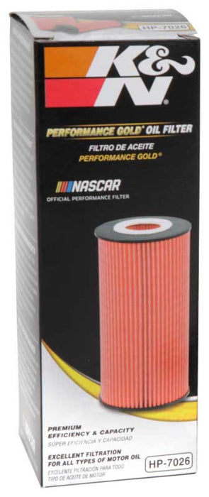 K&N Performance Oil Filter for 14-17 Compatible with Dodge Durango 3.6L / 14-17 compatible with Jeep Grand Cherokee 3.6L HP-7026