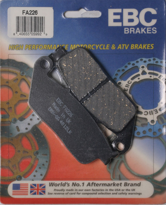 EBC Brakes FA226 Disc Brake Pad Set, BLACK, One-Size