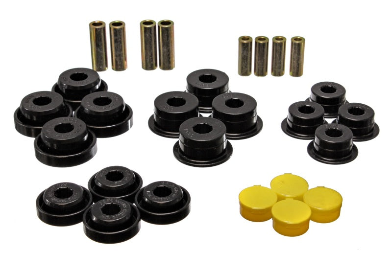 Energy Suspension 97-06 compatible with Jeep Wrangler TJ Blk Rear Control Arm Bushings (Must reuse OEM Outer Shells 2.3107G