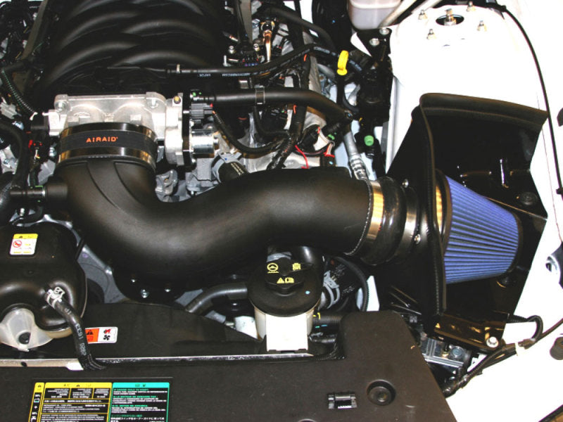 Airaid 05-09 Ford Mustang GT 5.0L Race Only (No MVT) MXP Intake System w/ Tube (Dry / Blue Media) 453-304