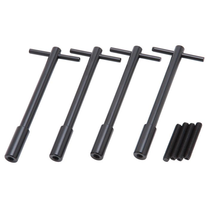 Edelbrock Vc Hold Down Kit T-Bar 1/4In-20 Thread 5In Long Black (Set of 4) 44023