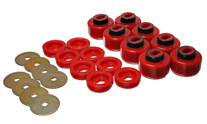 Energy Suspension 99-06 Silverado C1500/K1500 / 01-06 Silverado C2500/K2500 Red Body(cab) Mount Set 3.4150R