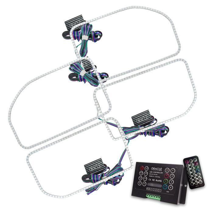 Oracle Ford F250/350 11-16 Halo Kit (Square Ring Design) ColorSHIFT w/ 2.0 Controller SEE WARRANTY 2383-333