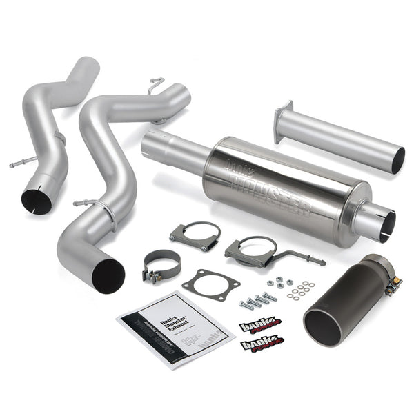 Banks Power 06-07 Chevy 6.6L ECLB Monster Exhaust System SS Single Exhaust w/ Black Tip 48940-B