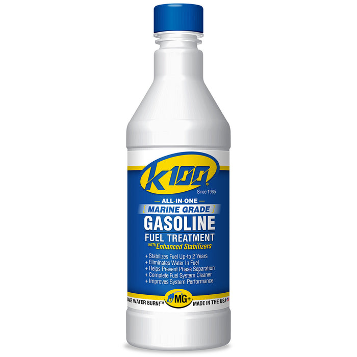 K-100 MG All-in-One Gasoline Fuel Treatment & Additive - Eliminates Water, Stabilizes Fuel, and Cleans Engine & Fuel Systems - 32 oz. (K100-G)