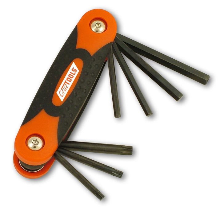 CruzTOOLS FHT1 Folding Hex/Torx Key Set for Harley-Davidson Motorcycles