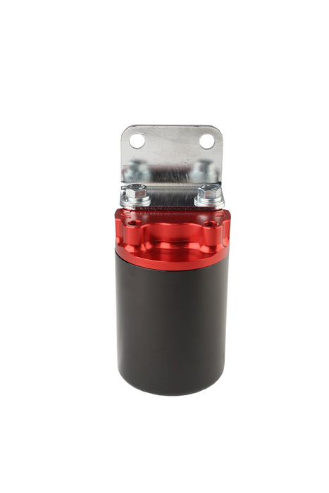 Aeromotive Canister Fuel Filter 3/8 NPT/100-Micron (Red Housing w/Black Sleeve) 12319