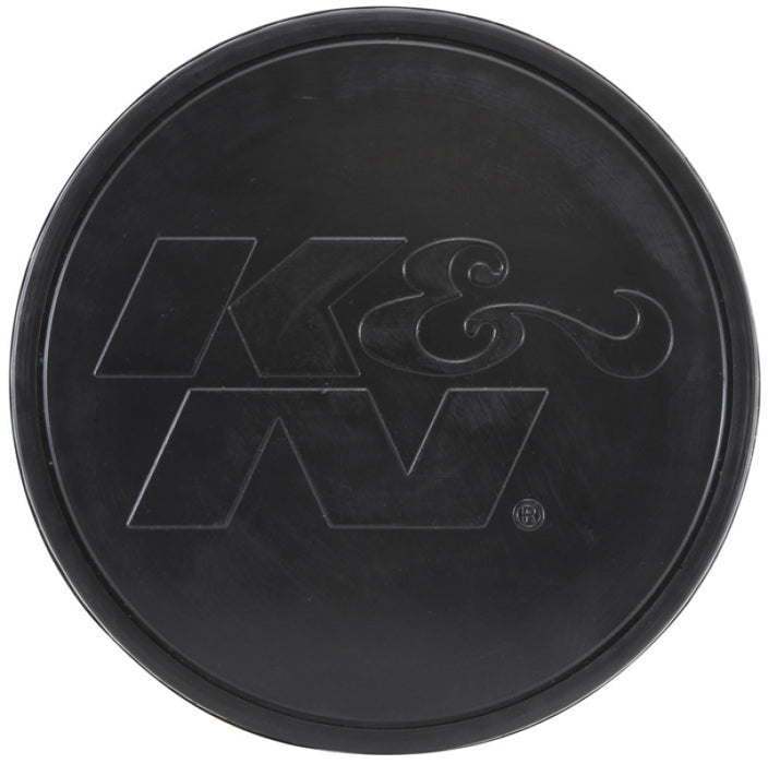 K&N Universal Rubber Filter-Round Tapered 4in Flange ID x 8in Base OD x 6.625in Top OD x 8in H RU-5171HBK