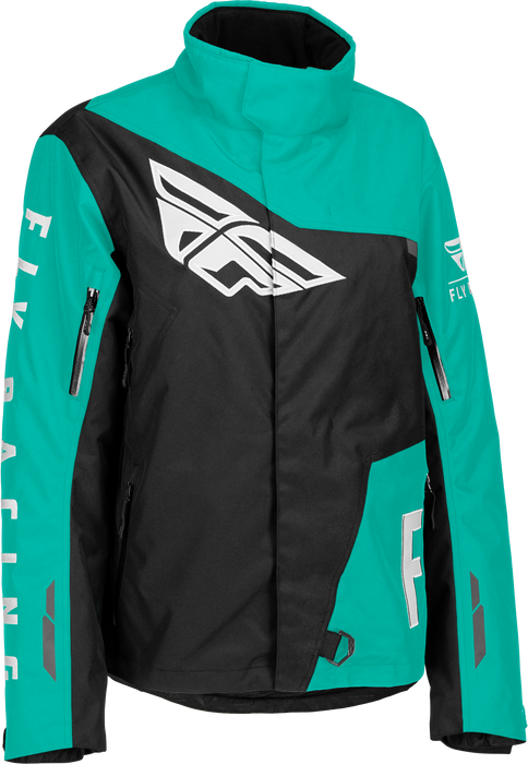 Fly Racing 2023 Women's SNX Pro Jacket (Black/Mint, 4X-Large)