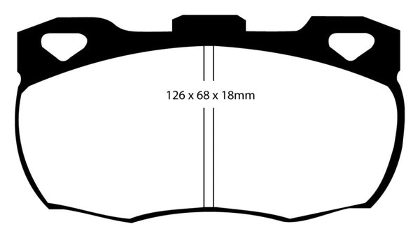 EBC 92-97 Fits Land Rover Defender Yellowstuff Front Brake Pads DP4708R