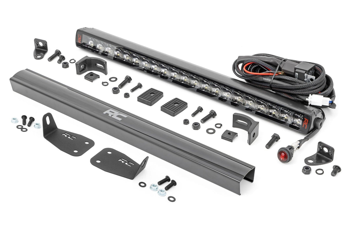 Rough Country Led Light Bumper Mount 20&Quot; Spectrum Single Row Fits Ford Bronco Sport (21-23) 82036