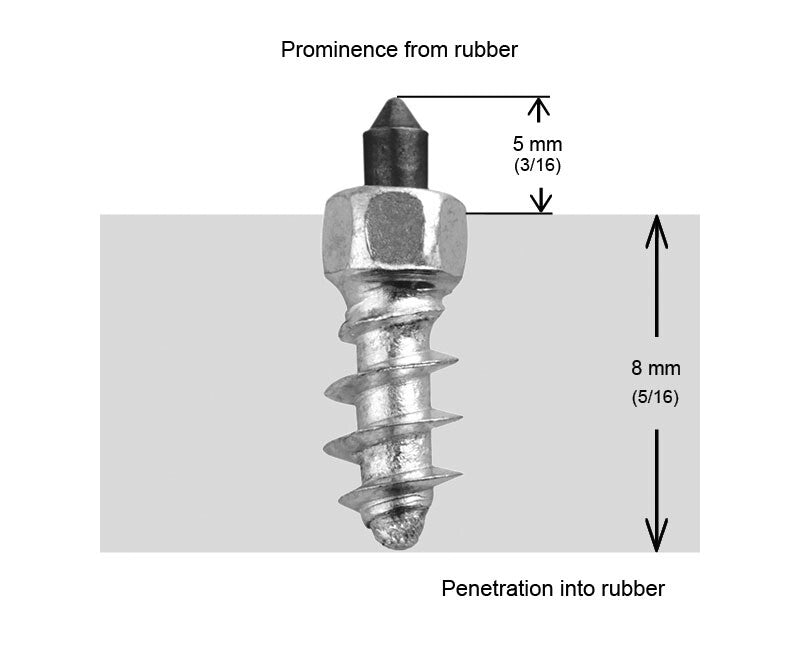 iGrip Racing Tire Studs 11mm, Box of 100 Screws Pack