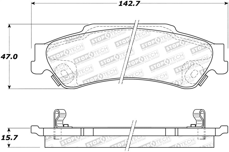 StopTech Street Brake Pads 308.0729