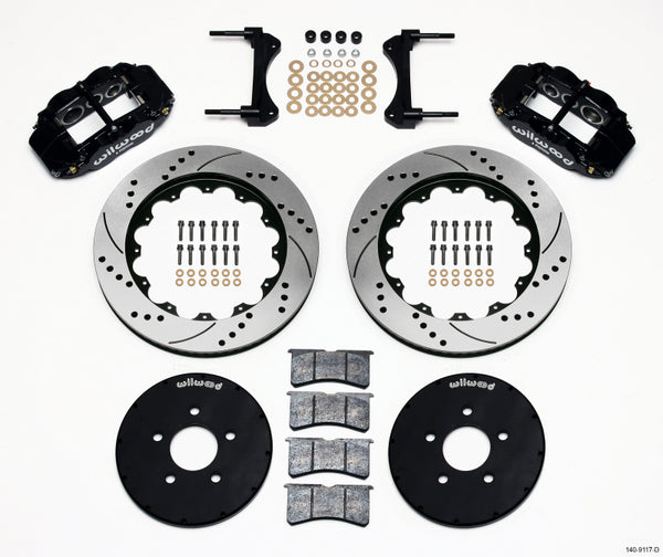 Wilwood Narrow Superlite 6R Front Hat Kit 14.00in Drilled 1994-2004 Mustang 140-9117-D