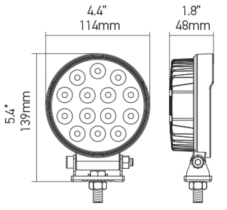 Hella ValueFit Work Light 5RD 2.0 LED MV CR LT 357105002