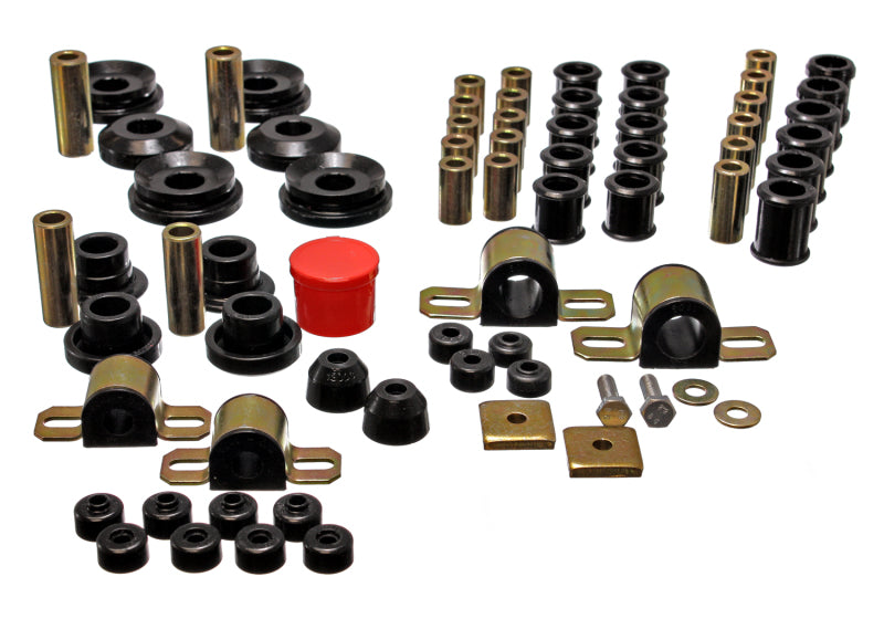 Energy Suspension 95-98 Compatible with Nissan 240SX (S14) Black Hyper-Flex Master Bushing Set 7.18107G