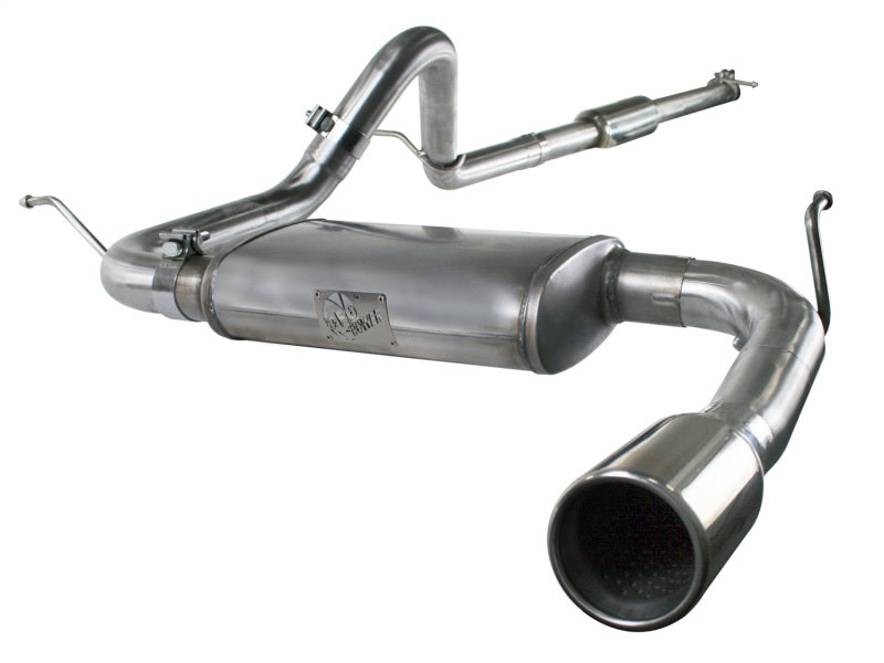 aFe MACHForce XP Exhausts Cat-Back SS-409 EXH CB compatible with Jeep Wrangler JK 3.8L 07-11 (4 Dr) 49-46206