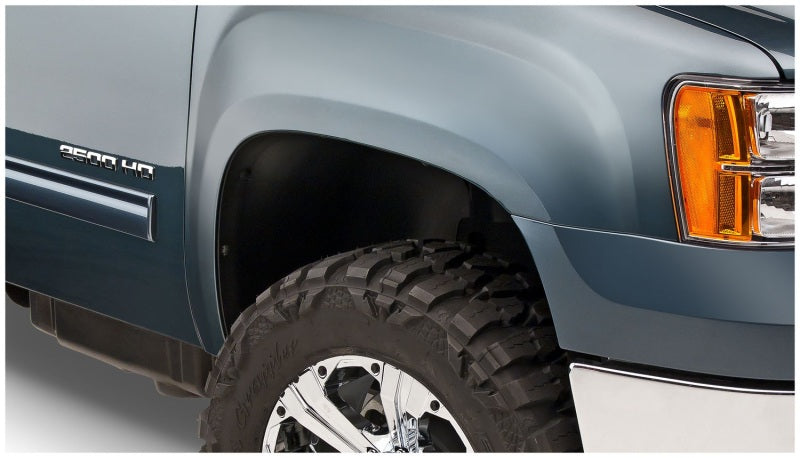 Bushwacker 07-14 GMC Sierra 2500 HD Extend-A-Fender Style Flares 2pc Black 40107-02