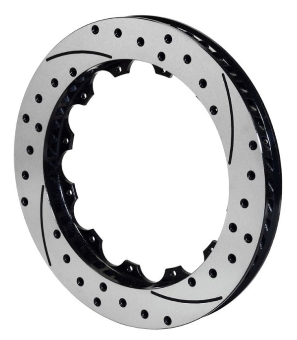 Wilwood Rotor-SV-SRP 72 Iron-LH-Drill-BLK 14.25 x 1.25 12 on 8.75in 160-11314-BK