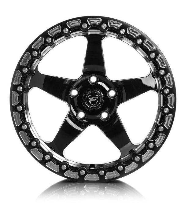 Forgestar D5 Beadlock 17x10 / 5x114.3 BP / ET50 / 7.5in BS Gloss Black Wheel F00170067P50