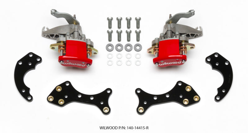 Wilwood P/S Retrofit Kit w/MC4 P-Brake Forged Dynalite Pro Street 12.19in Rear Kits 140-14415-R